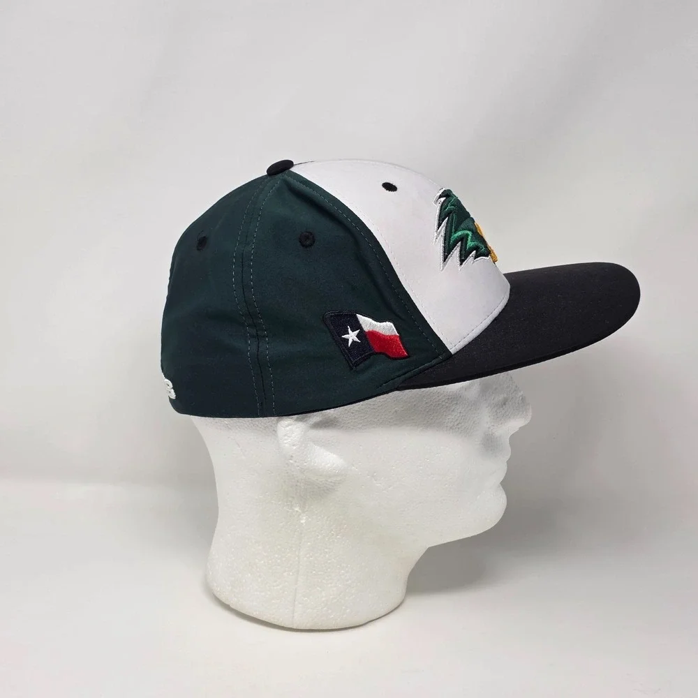 Zephyr Z-Fit Size Small Texas Patch Ducks‎ Hat Cap Green/White Embroidered Logo